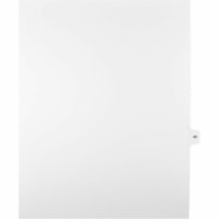 Onglet d'index Legal Mark Maker - 1/15 - 40 - hauteur de l'onglet 11 po (279,40 mm) x largeur de l'onglet 8,50 po (215,90 mm) - format lettre - Tab(s) Blanc Mylar, Papier - 10% Recyclé - Pré-imprimé, Renforcement de Mylar, Laminées, Non perforé - 25 / Unité