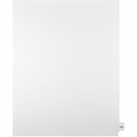 Onglet d'index Legal Mark Maker - 1/15 - 45 - hauteur de l'onglet 11 po (279,40 mm) x largeur de l'onglet 8,50 po (215,90 mm) - format lettre - Tab(s) Blanc Mylar, Papier - 10% Recyclé - Pré-imprimé, Renforcement de Mylar, Laminées, Non perforé - 25 / Unité