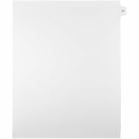 Mark Maker Legal Index Tabs, 1/15th Cut, With Individual Number, Letter-Size - 1/15 - 31 - 11" (279.40 mm) Tab Height x 8.50" (215.90 mm) Tab Width - Letter - White Paper, Mylar Tab(s) - 10% Recycled - Pre-printed, Mylar Reinforcement, Laminated, Unpunched - 25 / Unit