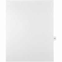 Onglet d'index Legal Mark Maker - 1/15 - 100 - hauteur de l'onglet 11 po (279,40 mm) x largeur de l'onglet 8,50 po (215,90 mm) - format lettre - Tab(s) Blanc Mylar, Papier - 10% Recyclé - Pré-imprimé, Renforcement de Mylar, Laminées, Non perforé - 25 / Unité