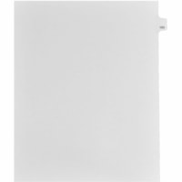 Onglet d'index Legal Mark Maker - 1/15 - 103 - hauteur de l'onglet 11 po (279,40 mm) x largeur de l'onglet 8,50 po (215,90 mm) - format lettre - Tab(s) Blanc Mylar, Papier - 10% Recyclé - Pré-imprimé, Renforcement de Mylar, Laminées, Non perforé - 25 / Unité