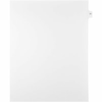 Onglet d'index Legal Mark Maker - 1/15 - 77 - hauteur de l'onglet 11 po (279,40 mm) x largeur de l'onglet 8,50 po (215,90 mm) - format lettre - Tab(s) Blanc Mylar, Papier - 10% Recyclé - Pré-imprimé, Renforcement de Mylar, Laminées, Non perforé - 25 / Unité