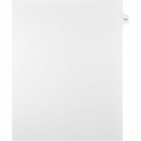 Mark Maker Legal Index Tabs, 1/15th Cut, With Individual Number, Letter-Size - 1/15 - 122 - 11" (279.40 mm) Tab Height x 8.50" (215.90 mm) Tab Width - Letter - White Mylar, Paper Tab(s) - 10% Recycled - Pre-printed, Mylar Reinforcement, Laminated, Unpunched - 25 / Unit