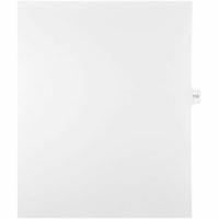 Onglet d'index Legal Mark Maker - 1/15 - 112 - hauteur de l'onglet 11 po (279,40 mm) x largeur de l'onglet 8,50 po (215,90 mm) - format lettre - Tab(s) Blanc Mylar, Papier - 10% Recyclé - Pré-imprimé, Renforcement de Mylar, Laminées, Non perforé - 25 / Unité