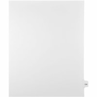 Mark Maker Legal Index Tabs, 1/15th Cut, With Individual Number, Letter-Size - 1/15 - 134 - 11" Tab Height x 8.50" Tab Width - Letter - White Paper, Mylar Tab(s) - 10% Recycled - Pre-printed, Mylar Reinforcement, Laminated, Unpunched - 25 / Unit