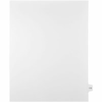 Onglet d'index Legal Mark Maker - 1/15 - hauteur de l'onglet 11 po (279,40 mm) x largeur de l'onglet 8,50 po (215,90 mm) - format lettre - Tab(s) Blanc Papier, Mylar - 10% Recyclé - Pré-imprimé, Renforcement de Mylar, Laminées, Non perforé - 25 / Unité