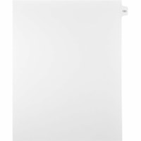 Onglet d'index Legal Mark Maker - 1/15 - 151 - hauteur de l'onglet 11 po (279,40 mm) x largeur de l'onglet 8,50 po (215,90 mm) - format lettre - Tab(s) Blanc Mylar, Papier - 10% Recyclé - Pré-imprimé, Renforcement de Mylar, Laminées, Non perforé - 25 / Unité