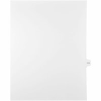 Onglet d'index Legal Mark Maker - 1/15 - 115 - hauteur de l'onglet 11 po (279,40 mm) x largeur de l'onglet 8,50 po (215,90 mm) - format lettre - Tab(s) Blanc Mylar, Papier - 10% Recyclé - Pré-imprimé, Renforcement de Mylar, Laminées, Non perforé - 25 / Unité