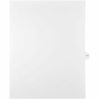 Mark Maker Legal Index Tabs, 1/15th Cut, With Individual Number, Letter-Size - 1/15 - 114 - 11" Tab Height x 8.50" Tab Width - Letter - White Paper, Mylar Tab(s) - 10% Recycled - Pre-printed, Mylar Reinforcement, Laminated, Unpunched - 25 / Unit