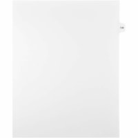 Onglet d'index Legal Mark Maker - 1/15 - 138 - hauteur de l'onglet 11 po (279,40 mm) x largeur de l'onglet 8,50 po (215,90 mm) - format lettre - Tab(s) Blanc Mylar, Papier - 10% Recyclé - Pré-imprimé, Renforcement de Mylar, Laminées, Non perforé - 25 / Unité