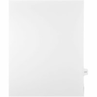 Onglet d'index Legal Mark Maker - 1/15 - 117 - hauteur de l'onglet 11 po (279,40 mm) x largeur de l'onglet 8,50 po (215,90 mm) - format lettre - Tab(s) Blanc Mylar, Papier - 10% Recyclé - Pré-imprimé, Renforcement de Mylar, Laminées, Non perforé - 25 / Unité