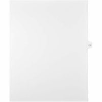 Mark Maker Legal Index Tabs, 1/15th Cut, With Individual Number, Letter-Size - 1/15 - 172 - 11" (279.40 mm) Tab Height x 8.50" (215.90 mm) Tab Width - Letter - White Paper, Mylar Tab(s) - 10% Recycled - Pre-printed, Mylar Reinforcement, Laminated, Unpunched - 25 / Unit