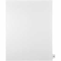 Onglet d'index Legal Mark Maker - 1/15 - 165 - hauteur de l'onglet 11 po (279,40 mm) x largeur de l'onglet 8,50 po (215,90 mm) - format lettre - Tab(s) Blanc Mylar, Papier - 10% Recyclé - Pré-imprimé, Renforcement de Mylar, Laminées, Non perforé - 25 / Unité