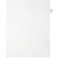 Onglet d'index Legal Mark Maker - 1/15 - R - hauteur de l'onglet 11 po (279,40 mm) x largeur de l'onglet 8,50 po (215,90 mm) - format lettre - Tab(s) Blanc Mylar, Papier - Pré-imprimé, Renforcement de Mylar, Laminées, Non perforé - 25 / Unité