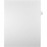 Onglet d'index Legal Mark Maker - 1/25 - 32 - hauteur de l'onglet 11 po (279,40 mm) x largeur de l'onglet 8,50 po (215,90 mm) - format lettre - Tab(s) Blanc Mylar, Papier - Pré-imprimé, Renforcement de Mylar, Laminées, Non perforé - 25 / Unité