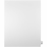 Onglet d'index Legal Mark Maker - 1/25 - 49 - hauteur de l'onglet 11 po (279,40 mm) x largeur de l'onglet 8,50 po (215,90 mm) - format lettre - Tab(s) Blanc Papier, Mylar - Pré-imprimé, Renforcement de Mylar, Laminées, Non perforé - 25 / Unité