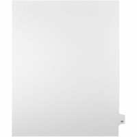 Mark Maker Legal Index Tabs, 1/25th Cut, With Individual Number, Letter Size - 1/25 - 48 - 11" Tab Height x 8.50" Tab Width - Letter - White Paper, Mylar Tab(s) - Pre-printed, Mylar Reinforcement, Laminated, Unpunched - 25 / Unit