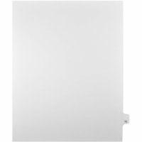 Onglet d'index Legal Mark Maker - 1/25 - 72 - hauteur de l'onglet 11 po (279,40 mm) x largeur de l'onglet 8,50 po (215,90 mm) - format lettre - Tab(s) Blanc Papier, Mylar - Pré-imprimé, Renforcement de Mylar, Laminées, Non perforé - 25 / Unité