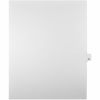 Onglet d'index Legal Mark Maker - 1/25 - 65 - hauteur de l'onglet 11 po (279,40 mm) x largeur de l'onglet 8,50 po (215,90 mm) - format lettre - Tab(s) Blanc Papier, Mylar - Pré-imprimé, Renforcement de Mylar, Laminées, Non perforé - 25 / Unité