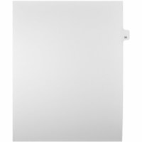 Onglet d'index Legal Mark Maker - 1/25 - 56 - hauteur de l'onglet 11 po (279,40 mm) x largeur de l'onglet 8,50 po (215,90 mm) - format lettre - Tab(s) Blanc Mylar, Papier - Pré-imprimé, Renforcement de Mylar, Laminées, Non perforé - 25 / Unité