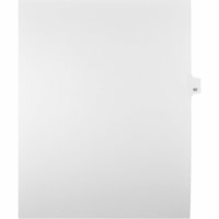 Onglet d'index Legal Mark Maker - 1/25 - 60 - hauteur de l'onglet 11 po (279,40 mm) x largeur de l'onglet 8,50 po (215,90 mm) - format lettre - Tab(s) Blanc Mylar, Papier - Pré-imprimé, Renforcement de Mylar, Laminées, Non perforé - 25 / Unité