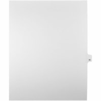 Onglet d'index Legal Mark Maker - 1/25 - 40 - hauteur de l'onglet 11 po (279,40 mm) x largeur de l'onglet 8,50 po (215,90 mm) - format lettre - Tab(s) Blanc Papier, Mylar - Pré-imprimé, Renforcement de Mylar, Laminées, Non perforé - 25 / Unité