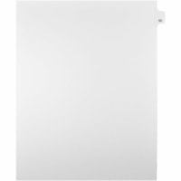 Onglet d'index Legal Mark Maker - 1/25 - 52 - hauteur de l'onglet 11 po (279,40 mm) x largeur de l'onglet 8,50 po (215,90 mm) - format lettre - Tab(s) Blanc Mylar, Papier - Pré-imprimé, Renforcement de Mylar, Laminées, Non perforé - 25 / Unité