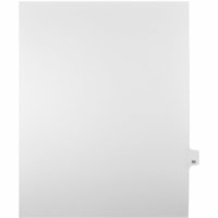 Onglet d'index Legal Mark Maker - 1/25 - 69 - hauteur de l'onglet 11 po (279,40 mm) x largeur de l'onglet 8,50 po (215,90 mm) - format lettre - Tab(s) Blanc Papier, Mylar - Pré-imprimé, Renforcement de Mylar, Laminées, Non perforé - 25 / Unité