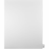 Onglet d'index Legal Mark Maker - 1/25 - 75 - hauteur de l'onglet 11 po (279,40 mm) x largeur de l'onglet 8,50 po (215,90 mm) - format lettre - Tab(s) Blanc Mylar, Papier - Pré-imprimé, Renforcement de Mylar, Laminées, Non perforé - 25 / Unité