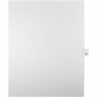 Onglet d'index Legal Mark Maker - 1/25 - 39 - hauteur de l'onglet 11 po (279,40 mm) x largeur de l'onglet 8,50 po (215,90 mm) - format lettre - Tab(s) Blanc Mylar, Papier - Pré-imprimé, Renforcement de Mylar, Laminées, Non perforé - 25 / Unité