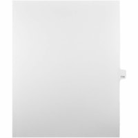 Onglet d'index Legal Mark Maker - 1/25 - 114 - hauteur de l'onglet 11 po (279,40 mm) x largeur de l'onglet 8,50 po (215,90 mm) - format lettre - Tab(s) Blanc Mylar, Papier - Pré-imprimé, Renforcement de Mylar, Laminées, Non perforé - 25 / Unité