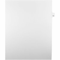 Onglet d'index Legal Mark Maker - 1/25 - 106 - hauteur de l'onglet 11 po (279,40 mm) x largeur de l'onglet 8,50 po (215,90 mm) - format lettre - Tab(s) Blanc Mylar, Papier - Pré-imprimé, Renforcement de Mylar, Laminées, Non perforé - 25 / Unité