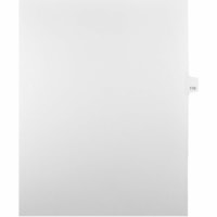 Onglet d'index Legal Mark Maker - 1/25 - 110 - hauteur de l'onglet 11 po (279,40 mm) x largeur de l'onglet 8,50 po (215,90 mm) - format lettre - Tab(s) Blanc Papier, Mylar - Pré-imprimé, Renforcement de Mylar, Laminées, Non perforé - 25 / Unité