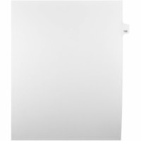 Onglet d'index Legal Mark Maker - 1/25 - 105 - hauteur de l'onglet 11 po (279,40 mm) x largeur de l'onglet 8,50 po (215,90 mm) - format lettre - Tab(s) Blanc Papier, Mylar - Pré-imprimé, Renforcement de Mylar, Laminées, Non perforé - 25 / Unité