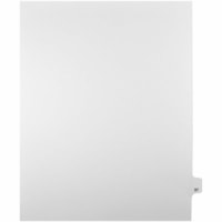 Onglet d'index Legal Mark Maker - 1/25 - 97 - hauteur de l'onglet 11 po (279,40 mm) x largeur de l'onglet 8,50 po (215,90 mm) - format lettre - Tab(s) Blanc Mylar, Papier - Pré-imprimé, Renforcement de Mylar, Laminées, Non perforé - 25 / Unité