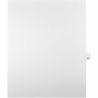 Onglet d'index Legal Mark Maker - 1/25 - 90 - hauteur de l'onglet 11 po (279,40 mm) x largeur de l'onglet 8,50 po (215,90 mm) - format lettre - Tab(s) Blanc Mylar, Papier - Pré-imprimé, Renforcement de Mylar, Laminées, Non perforé - 25 / Unité