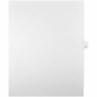 Onglet d'index Legal Mark Maker - 1/25 - 87 - hauteur de l'onglet 11 po (279,40 mm) x largeur de l'onglet 8,50 po (215,90 mm) - format lettre - Tab(s) Blanc Papier, Mylar - Pré-imprimé, Renforcement de Mylar, Laminées, Non perforé - 25 / Unité