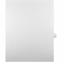 Onglet d'index Legal Mark Maker - 1/25 - 115 - hauteur de l'onglet 11 po (279,40 mm) x largeur de l'onglet 8,50 po (215,90 mm) - format lettre - Tab(s) Blanc Mylar, Papier - Pré-imprimé, Renforcement de Mylar, Laminées, Non perforé - 25 / Unité