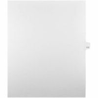 Onglet d'index Legal Mark Maker - 1/25 - 112 - hauteur de l'onglet 11 po (279,40 mm) x largeur de l'onglet 8,50 po (215,90 mm) - format lettre - Tab(s) Blanc Papier, Mylar - Pré-imprimé, Renforcement de Mylar, Laminées, Non perforé - 25 / Unité