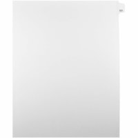 Onglet d'index Legal Mark Maker - 1/25 - 101 - hauteur de l'onglet 11 po (279,40 mm) x largeur de l'onglet 8,50 po (215,90 mm) - format lettre - Tab(s) Blanc Mylar, Papier - Pré-imprimé, Renforcement de Mylar, Laminées, Non perforé - 25 / Unité