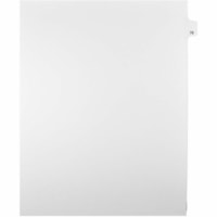 Mark Maker Legal Index Tabs, 1/25th Cut, With Individual Number, Letter Size - 1/25 - 78 - 11" Tab Height x 8.50" Tab Width - Letter - White Paper, Mylar Tab(s) - Pre-printed, Mylar Reinforcement, Laminated, Unpunched - 25 / Unit