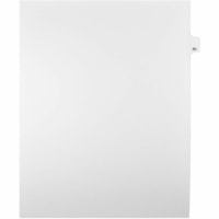 Onglet d'index Legal Mark Maker - 1/25 - 80 - hauteur de l'onglet 11 po (279,40 mm) x largeur de l'onglet 8,50 po (215,90 mm) - format lettre - Tab(s) Blanc Mylar, Papier - Pré-imprimé, Renforcement de Mylar, Laminées, Non perforé - 25 / Unité