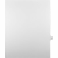 Onglet d'index Legal Mark Maker - 1/25 - 117 - hauteur de l'onglet 11 po (279,40 mm) x largeur de l'onglet 8,50 po (215,90 mm) - format lettre - Tab(s) Blanc Papier, Mylar - Pré-imprimé, Renforcement de Mylar, Laminées, Non perforé - 25 / Unité