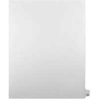 Onglet d'index Legal Mark Maker - 1/25 - 125 - hauteur de l'onglet 11 po (279,40 mm) x largeur de l'onglet 8,50 po (215,90 mm) - format lettre - Tab(s) Blanc Papier, Mylar - Pré-imprimé, Renforcement de Mylar, Laminées, Non perforé - 25 / Unité