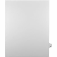 Onglet d'index Legal Mark Maker - 1/25 - 146 - hauteur de l'onglet 11 po (279,40 mm) x largeur de l'onglet 8,50 po (215,90 mm) - format lettre - Tab(s) Blanc Mylar, Papier - Pré-imprimé, Renforcement de Mylar, Laminées, Non perforé - 25 / Unité