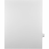 Mark Maker Legal Index Tabs, 1/25th Cut, With Individual Number, Letter Size - 1/25 - 144 - 11" (279.40 mm) Tab Height x 8.50" (215.90 mm) Tab Width - Letter - White Mylar, Paper Tab(s) - Pre-printed, Mylar Reinforcement, Laminated, Unpunched - 25 / Unit