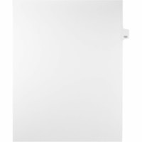 Onglet d'index Legal Mark Maker - 1/25 - 131 - hauteur de l'onglet 11 po (279,40 mm) x largeur de l'onglet 8,50 po (215,90 mm) - format lettre - Tab(s) Blanc Mylar, Papier - Pré-imprimé, Renforcement de Mylar, Laminées, Non perforé - 25 / Unité