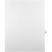 Onglet d'index Legal Mark Maker - 1/25 - 141 - hauteur de l'onglet 11 po (279,40 mm) x largeur de l'onglet 8,50 po (215,90 mm) - format lettre - Tab(s) Blanc Mylar, Papier - Pré-imprimé, Renforcement de Mylar, Laminées, Non perforé - 25 / Unité