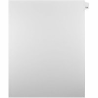 Onglet d'index Legal Mark Maker - 1/25 - 126 - hauteur de l'onglet 11 po (279,40 mm) x largeur de l'onglet 8,50 po (215,90 mm) - format lettre - Tab(s) Blanc Papier, Mylar - Pré-imprimé, Renforcement de Mylar, Laminées, Non perforé - 25 / Unité