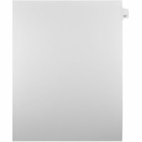 Onglet d'index Legal Mark Maker - 1/25 - 127 - hauteur de l'onglet 11 po (279,40 mm) x largeur de l'onglet 8,50 po (215,90 mm) - format lettre - Tab(s) Blanc Mylar, Papier - Pré-imprimé, Renforcement de Mylar, Laminées, Non perforé - 25 / Unité